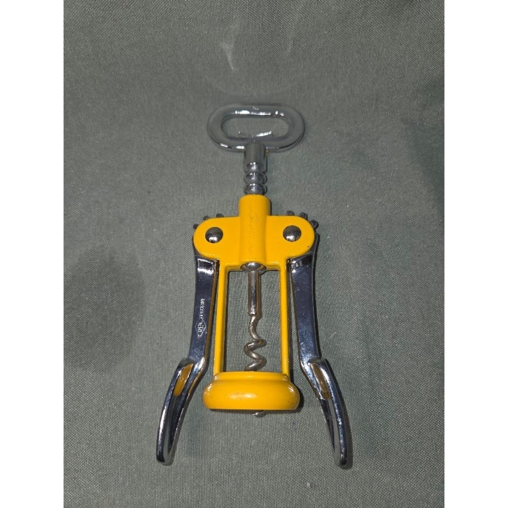 PPL Pedrini Yellow Winged Corkscrew Wine Bottle Opener Made in Italy Vintage